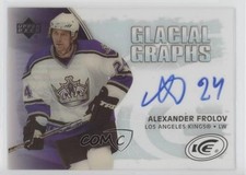 2005-06 Upper Deck Ice Glacial Graphs Alex Frolov Alexander #GG-AF Auto 1e15