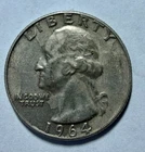 1964-D Washington Quarter / 90% Silver / Circulated