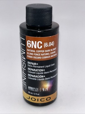 Joico LumiShine Demi-Permanent Liquid Hair Color 6NC 6.04 NAT COPPER DK BLND 2oz
