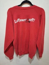 RARE- True Vintage Zanies Live Comedy Bar Crewneck XL Back Hit USA MADE 