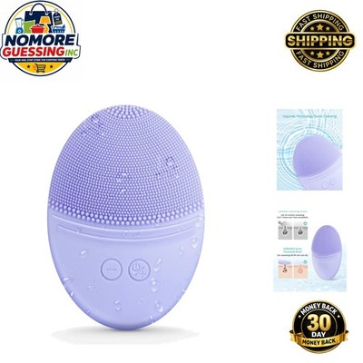 Soft Silicone Sonic Vibrating Facial Cleansing Brush - Deep Clean & Gentle Ma...