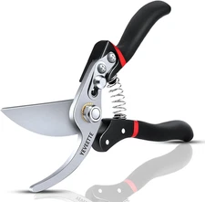 Garden Pruning Shears 8.5" – Professional SK5 Steel Hedge Clippers