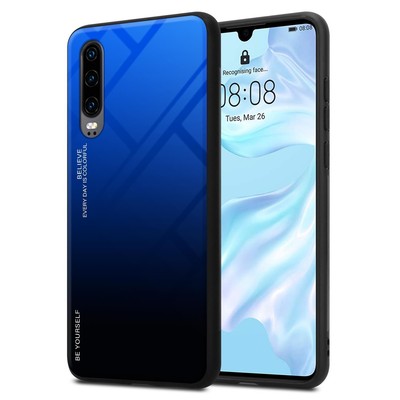 Case for Huawei P30 Phone Cover Tempered Glas TPU Silicone