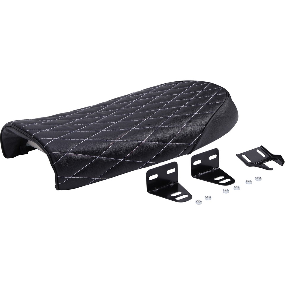 Cafe Racer Scramble PU Motorcycle Driver Cafe Racer Seat Flat Saddle For Suzuki GS 650 750 ...