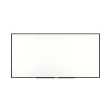 TRU RED Melamine Dry Erase Board, Black Frame, 8' x 4'