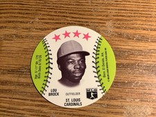 Lou Brock 1976 MSA Isaly's Sweet William Disc