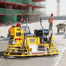 13HP Ride-On Power Trowel Concrete Finishing Machine with Twin Blade Gas Engine