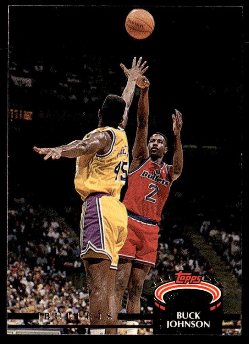 1992-93 Topps Stadium Club #229 Buck Johnson Washington Bullets