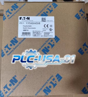 1PCS Brand New EATON MOELLER P3-63/I4/SVB Isolating Switch  Fast delivery