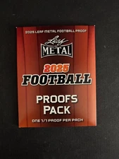 2025  LEAF METAL FOOTBALL  PRE PRODUCTION PROFF PACK 1/1