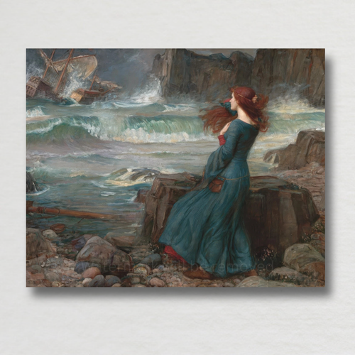 Póster De Arte Con Sirena De John William Waterhouse - Impresión Giclee En Papel De Calidad, Para Decorar Cualquier Habitación