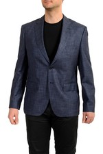Hugo Boss Men's "Johnstons5/Lenon1" Regular Fit Wool Silk Blazer US 40L IT 50L