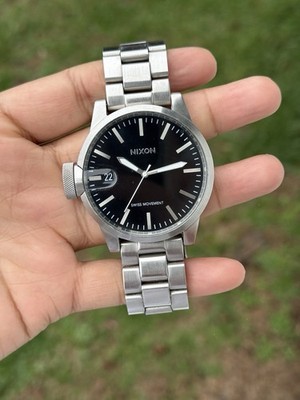 Nixon The Chronicle SS Magnified 100M Stainless Steel Swiss