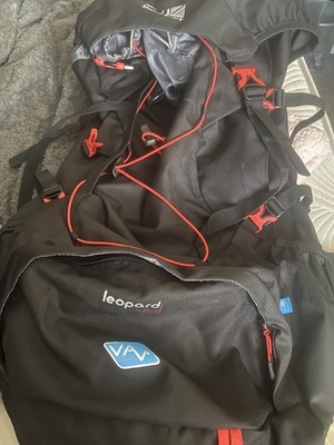 Karrimor Leopard 65+5 Wanderrucksack Rucksack schwarz/rot Kordelzug