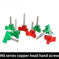 M8 Thread Copper Head Thumb Screw with 1/4" Extension Port Multiple Lengths