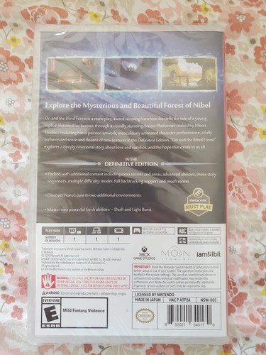 Nintendo Switch - Ori and the Blind Forest Definitive Edition. Factory Sealed - Picture 2 of 3
