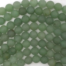 Natural Matte Green Aventurine Round Beads 15" Strand 4mm 6mm 8mm 10mm 12mm