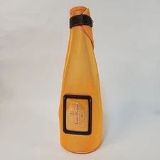 VEUVE CLICQUOT Champagne Bottle Jacket Sleeve Carry Case Brut Orange