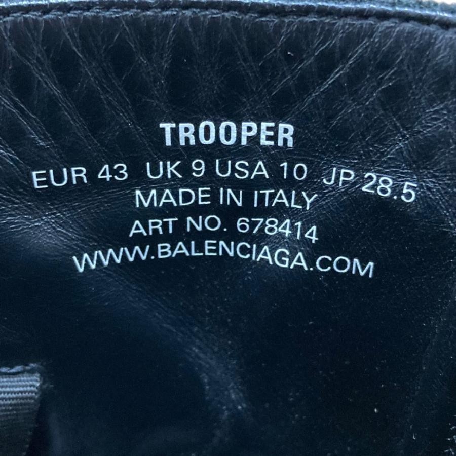 Balenciaga Trooper Boots 678414 Black Men's Size 28.5 Used Balenciaga Trooper Boots 678414 Black Men's Size 28.5 Used