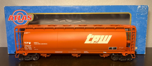 Atlas O 2-Rail #7329-2 TP&W Toledo Peoria & Western 3 Bay Cylindrical Hopper NEU | Zustand: New