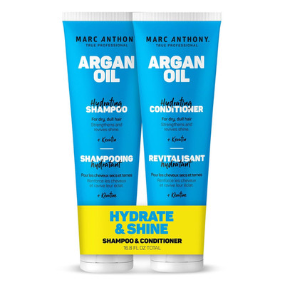 Marc Anthony Argan Oil Shampoo Conditioner Set with Keratin Sulfate-Free