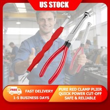 Straight-Head Disconnect Pliers + Connector Pure Red For Car Electrical Repair