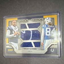 2025 Panini Absolute Tools of the Trade Double Tyler Warren RC MEM /10 Colts