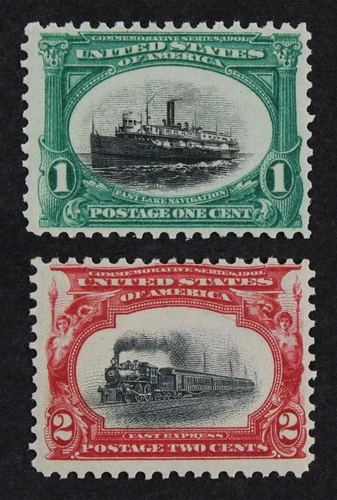 CKStamps: US Stamps Collection Scott#294 295 1c 2c Mint LH OG