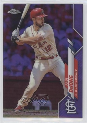 2020 Topps Chrome Purple Refractor 34/299 Paul DeJong #178 0xz8