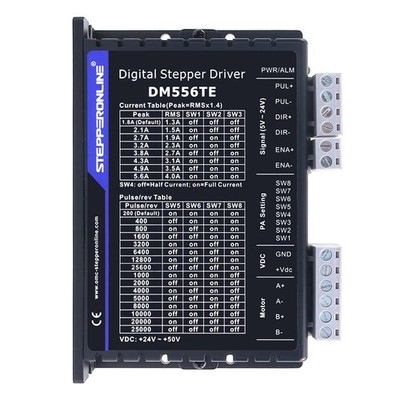 STEPPERONLINE Digital Stepper Motor Driver 1.8-5.6A 24-50VDC for Nema 23/24