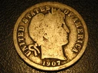 1907-O 90% Silver Barber Dime