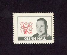 1969-70 O-PEE-CHEE STAMPS #11 GLENN HALL ( INTACT ADHESIVE BACK ) 29246