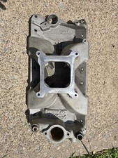 Edelbrock 2975 Victor Jr Chevy Sbc 350 400 5.7 4 Bbl Aluminum Intake Manifold