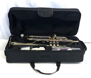 LJ Hutchen Student Bb Trumpet Lacquered Brass with Hard Case and 7C Mouthpiece
