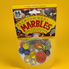 RAINBOWS VACOR MEGA MARBLES Vintage 1990s Net Bag 24 16mm/1 25mm Shooter
