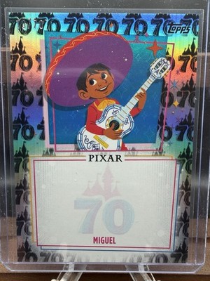 2025 Topps Disney 70th Miguel Rivera Coco 70 Pattern Parallel /70 Pixar