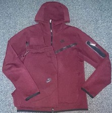 Nike Tech Fleece Tracksuit Small - Rose Wood Red - CU4491-638 CU4497-638