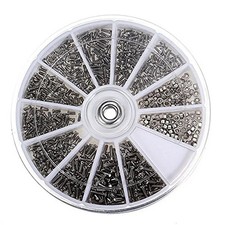 1000Pcs/Set Small Metal Nuts Bolts small Screws Kits Assorted steel M1/M1.2/M1.4