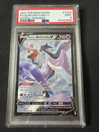 Pokémon TCG Galarian Articuno v Astral Rariance Ultra Rare Card TG16/TG30 Psa 9