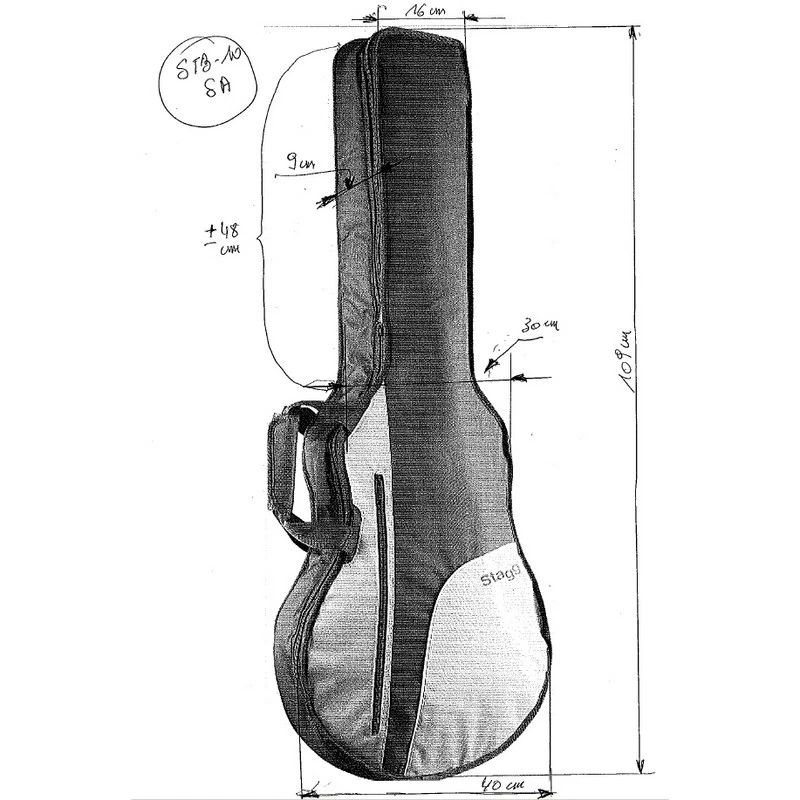 Сумка для полуакустической гитары, обивка 10 мм - Изображение 3 из 3