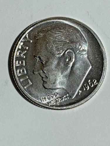 1962 Roosevelt Dime 10C Brilliant Uncirculated Blast White Condition