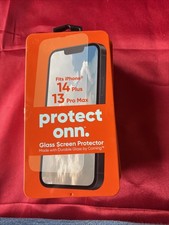 Onn Tempered Glass Screen Protector for iPhone 14 Plus / 13 Pro Max New
