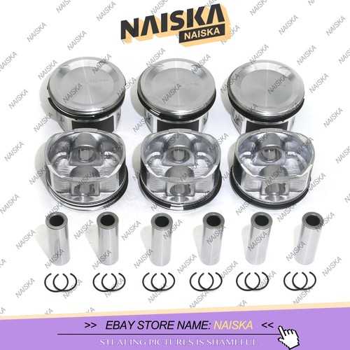 STD 6x Pistons & Rings Set Φ83mm for Volvo S80 XC90 2.9T L6 T6 B6294T 274365 - Bild 3 von 6