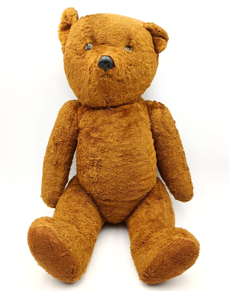 Ancien Nounours OURS En Paille Avec Klaxon Ventral - 37 Cm - Collection