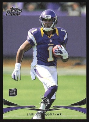 2012 Topps Prime Jarius Wright RC #12 Minnesota Vikings