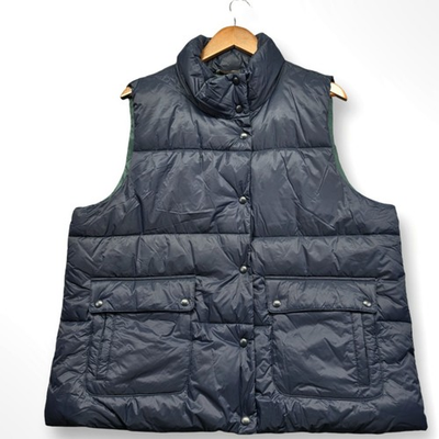 #ad #ad J.Crew Signature Puffer Vest Navy Blue PrimaLoft XL Recycled Water Repellent $29.99