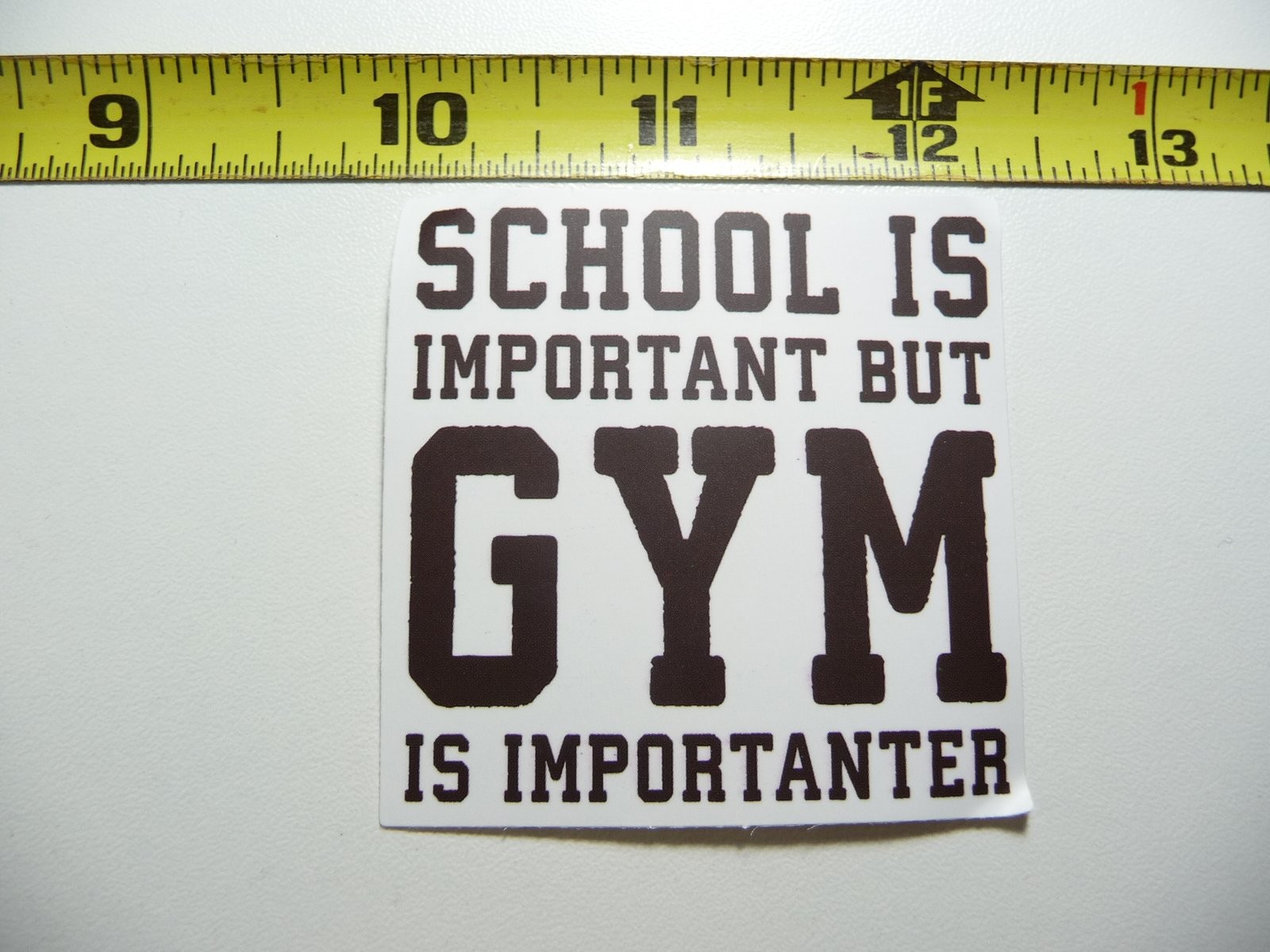 Gym Fitness Weightlifting Decal Sticker for School Sports Motivation