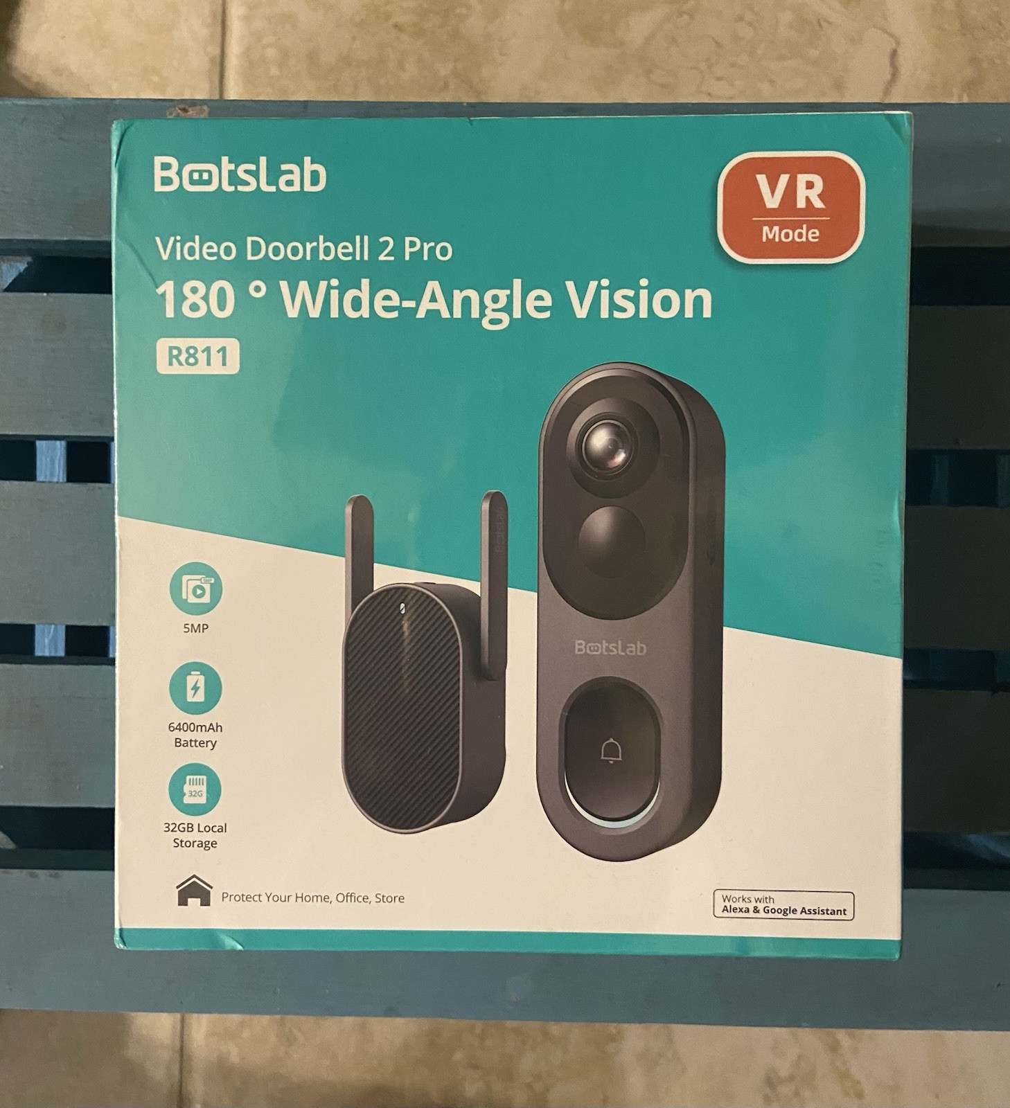 5MP Wireless Video Doorbell Camera with Head-to-Toe View and No Monthly Fees-image