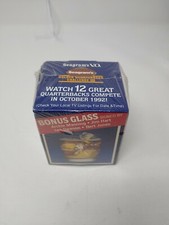 Seagram's Golden Quarterback Challenge 3 Glass Manning Hart Dawson Jones New