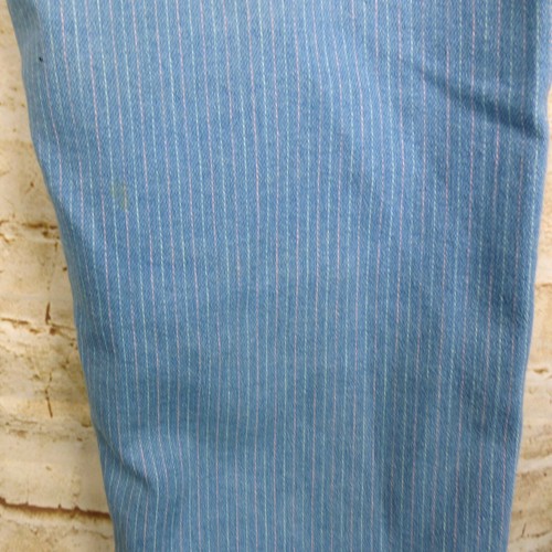 VTG Wrangler Jeans Womens Misses 14 R Blue Pinstripe High Waisted Retro USA Made - Picture 14 of 16